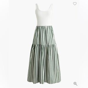 J.Crew Factory Striped Tiered Knit Mixy Dress Small